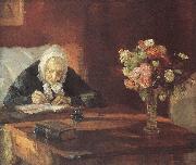 Ane Hedvig Broendum Sitting at the Table, Anna Ancher